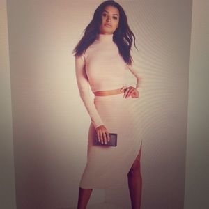 MISSGUIDED: Matching Set: Light Pink Nude