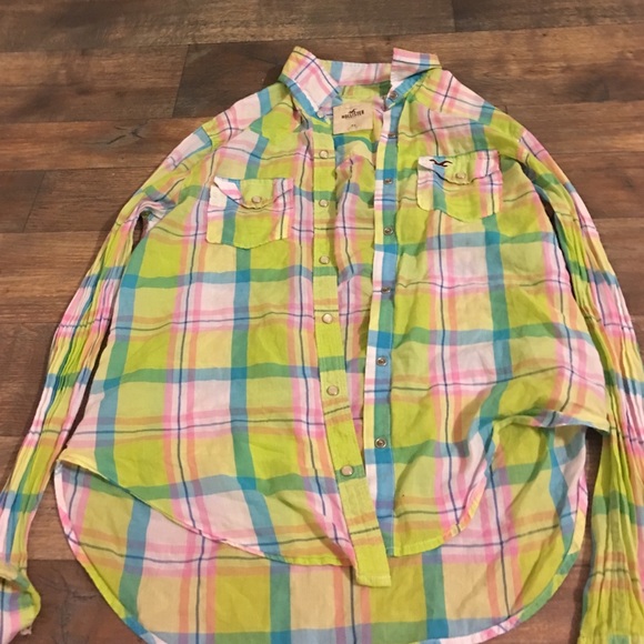 neon plaid shirt - Picture 1 of 1