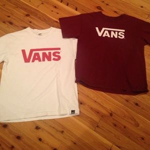Youth guys XL Vans tees