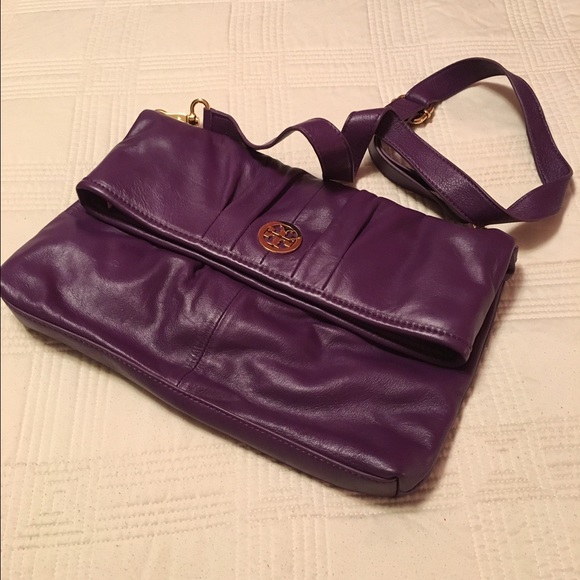 Tory Burch fold over messenger