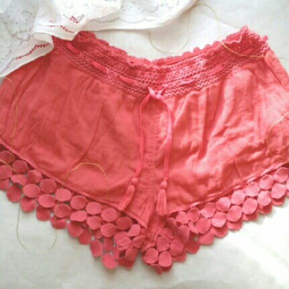 Aerie Bubble Coral Shorts