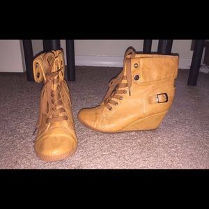Wedge Combat Boots