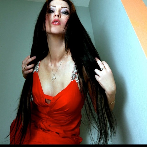 Sexy red dress