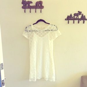 Urban outfitters white embroidered dress 💕