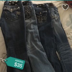 Miss Me 35.00 a piece BKE jeans 30.00 size 28