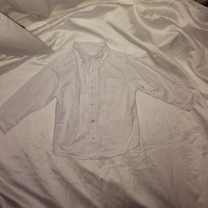 All white button down  shirt