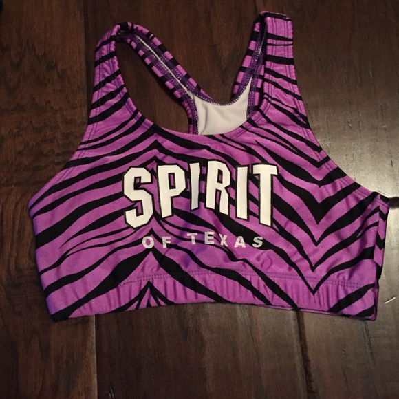 Spirit of Texas sports bra cheerleading