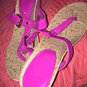 Real Ralph Lauren Patent Leather Pink Wedges
