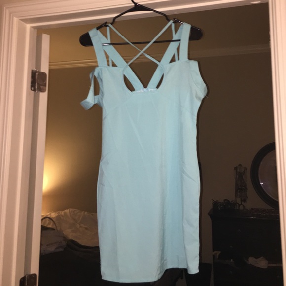 Baby blue dress
