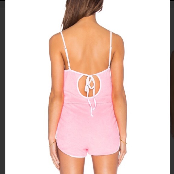 NWT Wildfox Pink Pool Party Romper - Picture 3 of 4