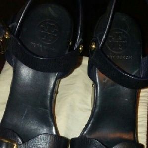 SOLD Black Tory Burch wedge