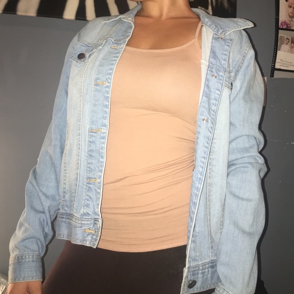 light wash denim jacket never worn