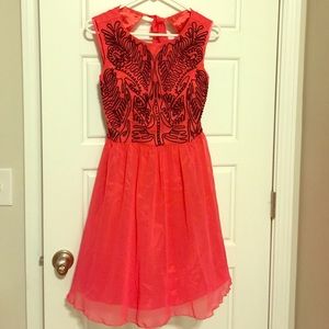Sizzling hot pink/coral dress