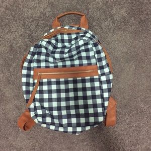 Mint and Navy Backpack