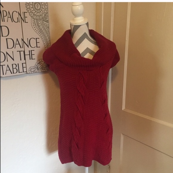 Express Sweaters - Red express sweater dress