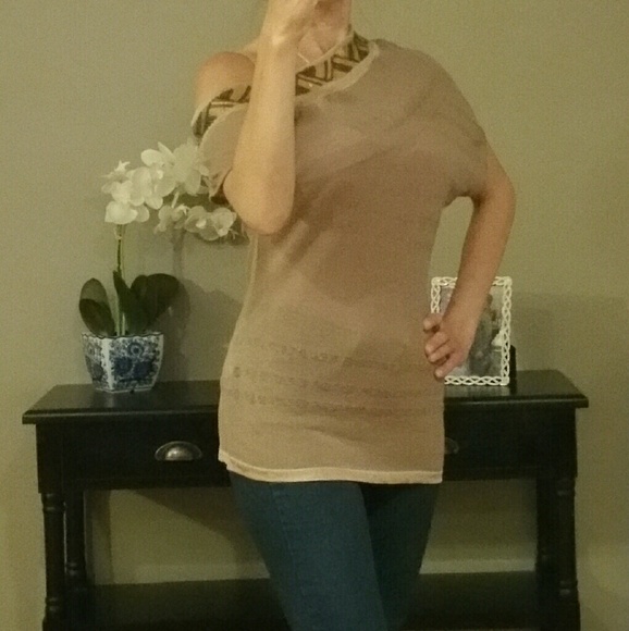 🌷FINAL SALE🌷PINKO BEIGE DRESS TOP