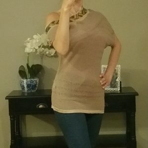 🌷FINAL SALE🌷PINKO BEIGE DRESS TOP