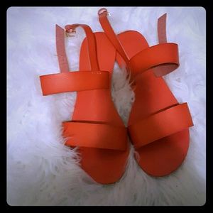 Red sandals