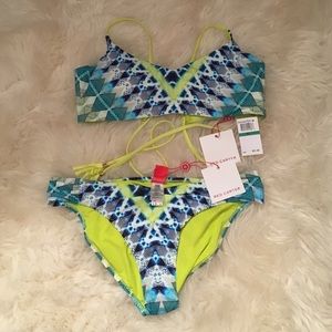 Red Carter Bikini sz Large