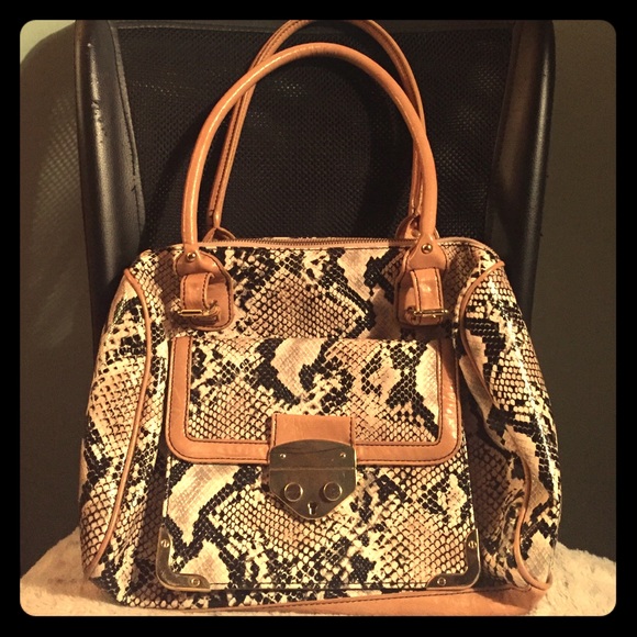 Jessica Simpson Python Satchel