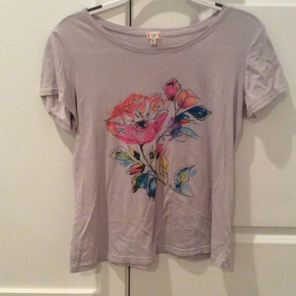 Anthropologie t.la Watercolor Flower Tee