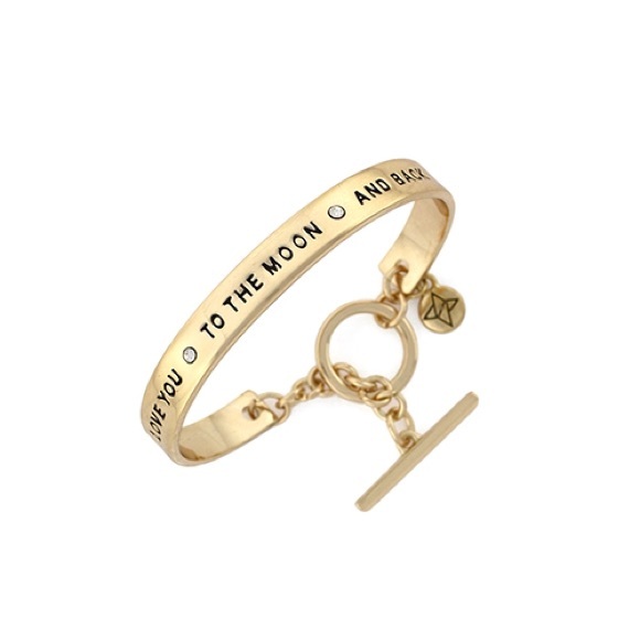 BCBGeneration Gold Love You to the Moon Cuff