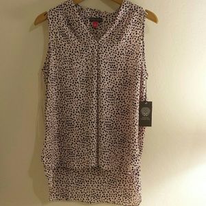 NWT Vince Camuto Sleeveless Blouse - Sugar Petal