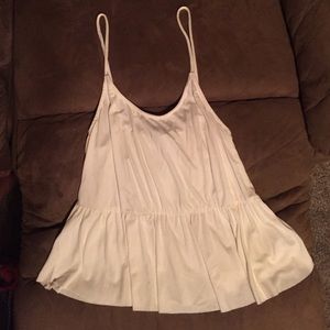 Cream flowy tank top