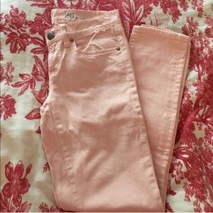 J. Crew Toothpick Ankle Skinny Sz 26 Light Pink