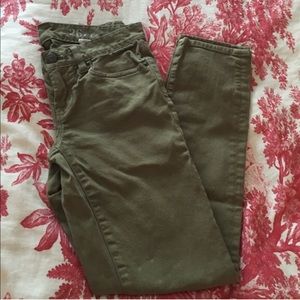 J. Crew Toothpick Ankle Jean Sz. 26 Army Green