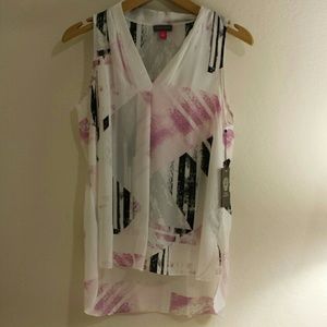 NWT Vince Camuto Sleeveless Blouse - Orchid Crush