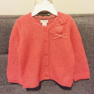 Monsoon UK Brand coral cardigan 12-18m