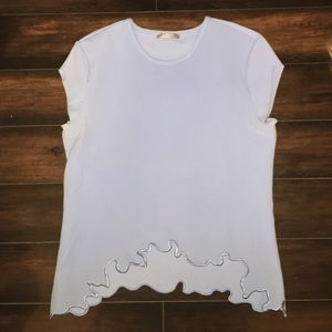Zara Scalloped Blouse