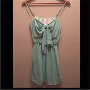 Sage -Mint Bow Dress size Sm/Med