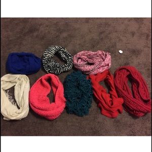 8 scarves total
