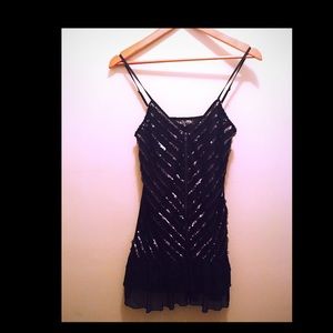 GUESS Sequin and Ruffle Jolie Zipper Dress size 5