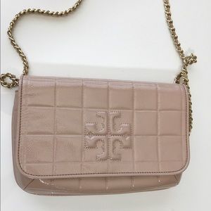 Tory Burch Marion Quilted Patent Crossbody/Clutch