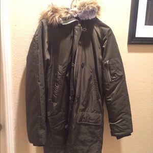 Olive green heavy jacket