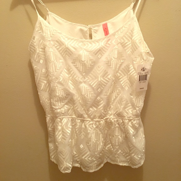 Eight Sixty White Tank- Size L