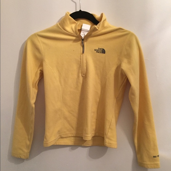 Yellow zip up fleece