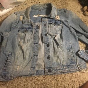 Torrid distressed Denim Jacket
