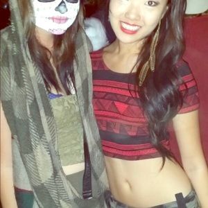 American Apparel Spandex jersey crop tee