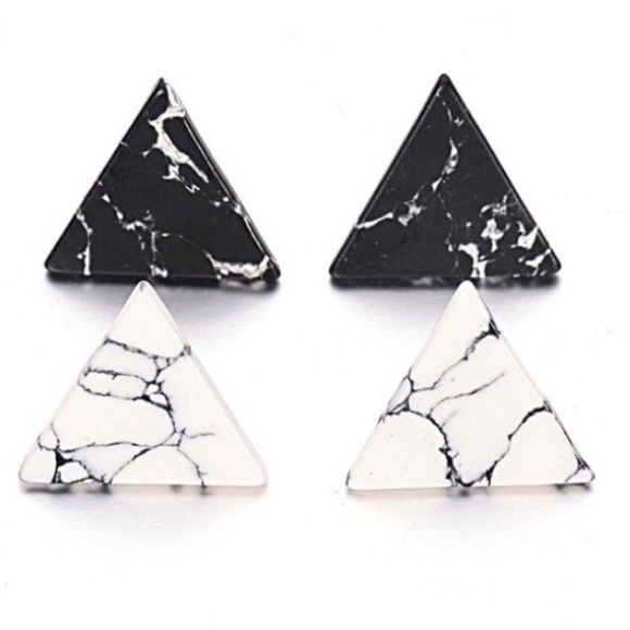 marble earrings NWT