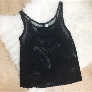 Sheer lace tank - Divided