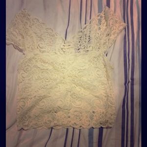 Lace crop top