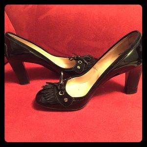 Tods Black Patent Leather Pump