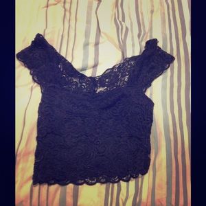 Lace crop top