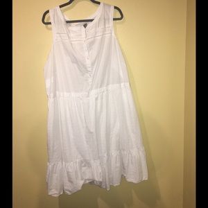 Old Navy Plus Size White Sundress w\ eyelet Lace