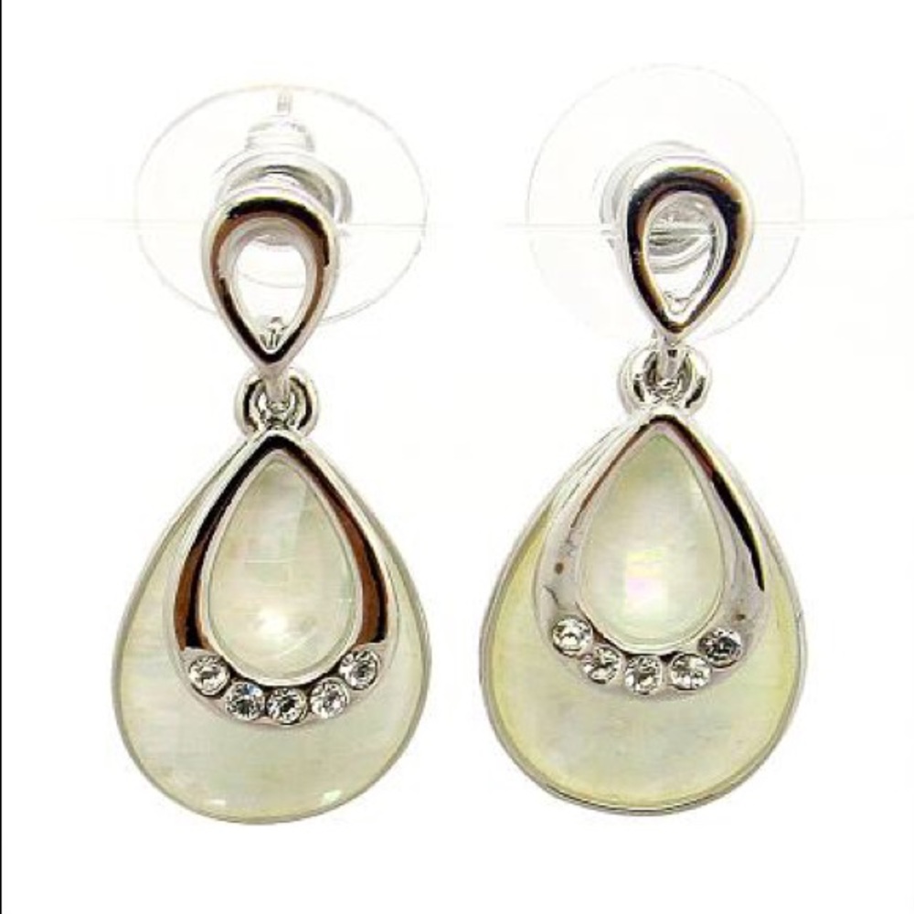 High quality Plating 18K White Gold earring