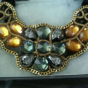 Beaded bib Statement necklace NWT Newport  News.